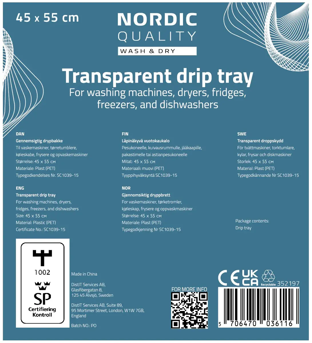 Поддон Nordic Quality 352197 Photo 3