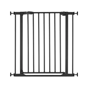 Baby Safety Gate Hauck Clear Step 2 Metal Black Manual 75-80 cm