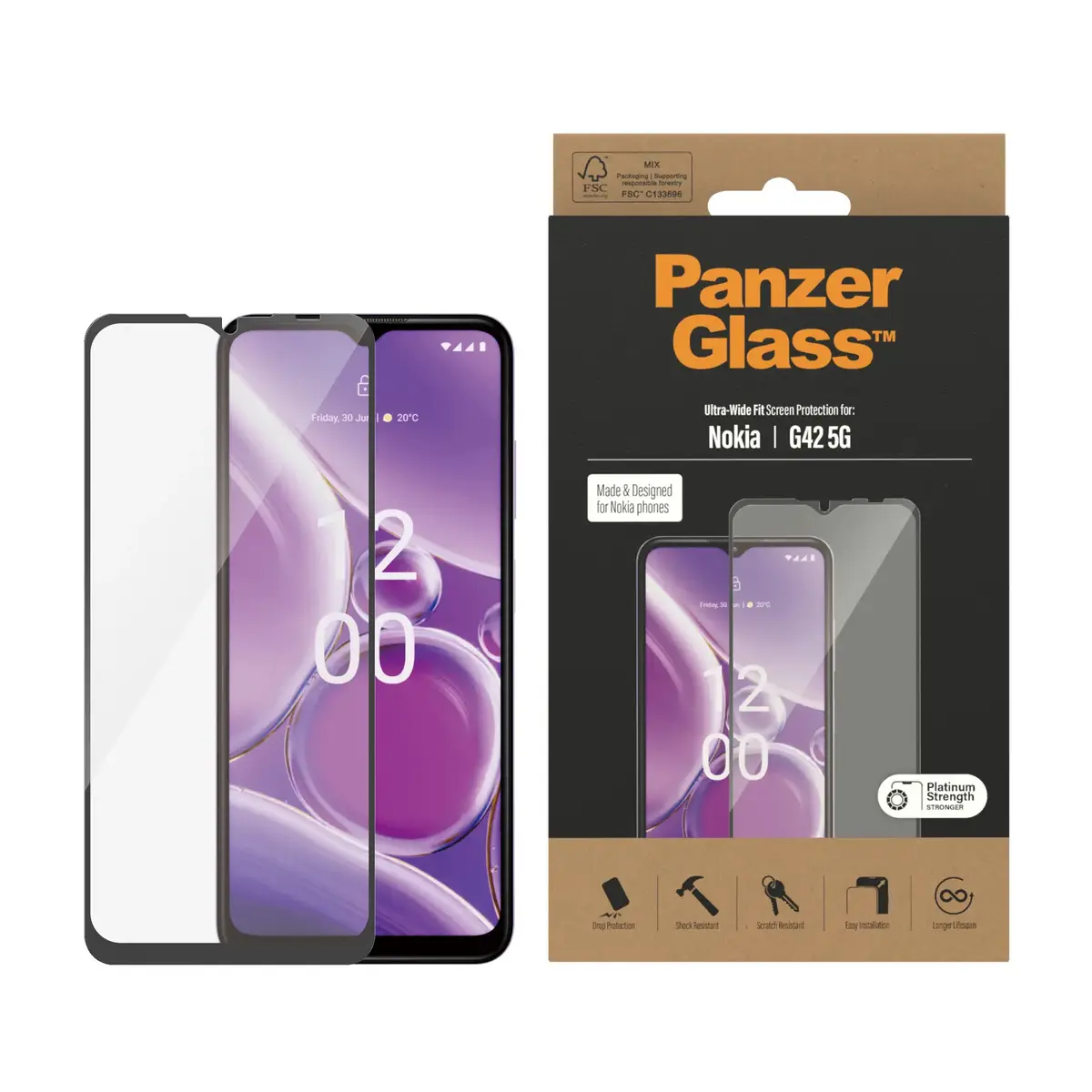 Защитное стекло PanzerGlass Nokia G42 5G Photo 2