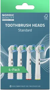 Toothbrush Head Oral-B Nordic Quality 2270009 4 pcs Blue White