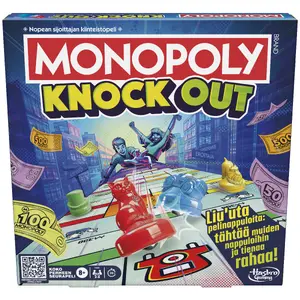 Board game Hasbro Monopoly Knockout Family Party Game 2-8 Players 20 Mins