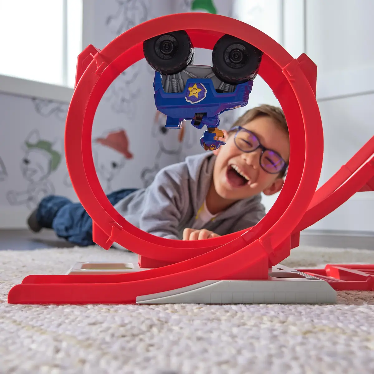 Transporta un trases komplekts PAW Patrol Rescue Wheels Super Loop Tower HQ Photo 4