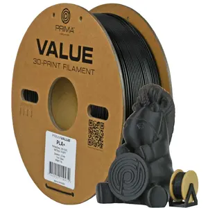 3D Printing Material Polylactic Acid PLA Black 1 kg 3D Prima 12790