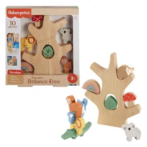 Деревянная игрушка балансирующее дерево Fisher-Price 10 деревянных элементов 3-7 лет