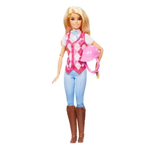 Modes lelle Barbie Mysteries Lielā zirgu pakaļdzīšana Malibu lelle ar jāšanas apģērbu un aksesuāriem