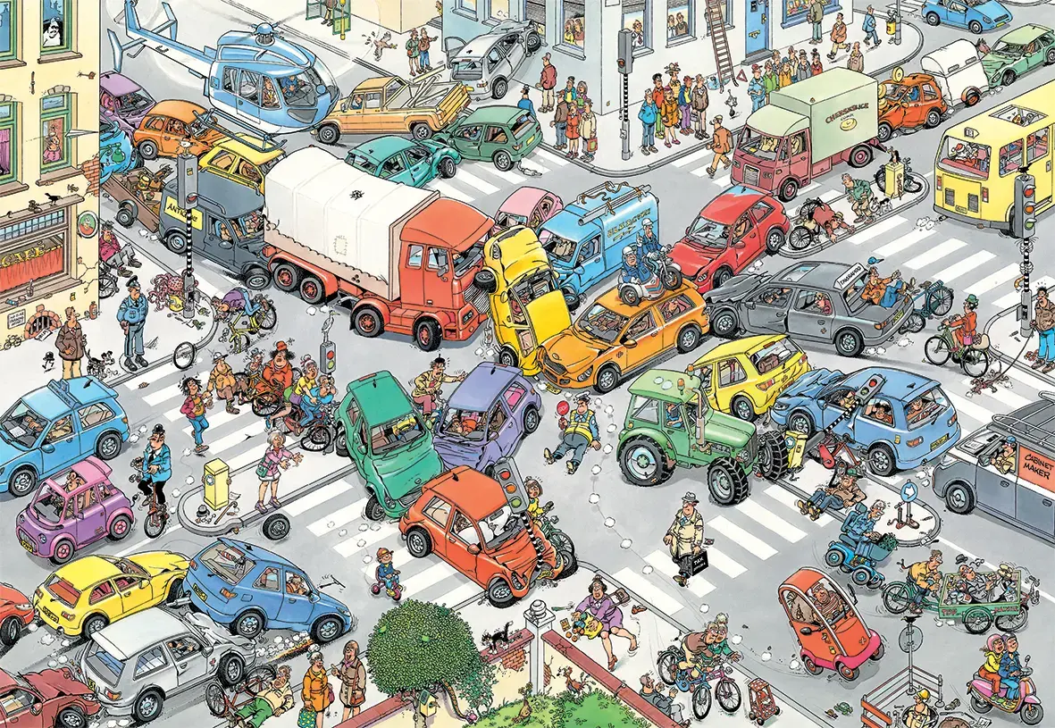 Пазл Jan van Haasteren Traffic Chaos Photo 4