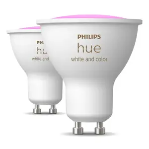 Smart lighting spot Philips Hue GU10 4.2 W LED White and colour ambience