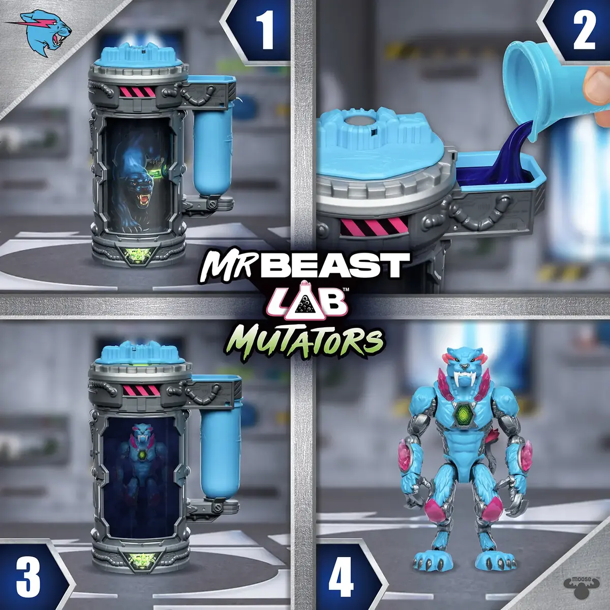 Фигурка Действия Moose Toys Mr Beast Lab Mutators Photo 4