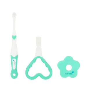 Toothbrush set Brush-Baby BRB097 Green White Baby