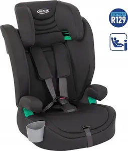 Child car seat GRACO Eldura R129 for 76–150 cm height, model GC2216AAMDN000 Midnight