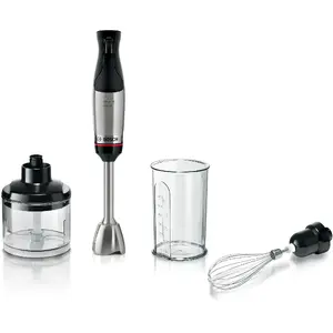Погружной блендер Bosch MSM6M621 — 1000 Вт, 0,5 л, чёрный/нержавеющая сталь, съёмный вал