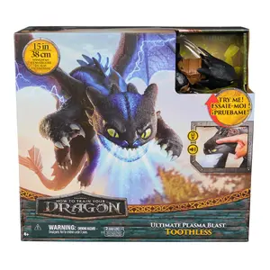 Фигурка Dreamworks Dragons Ultimate Plasma Blast Toothless 25” Крылья Свет и Звук