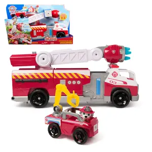 Пожарная машина PAW Patrol Rapid Reload Fire Truck с фигуркой Маршалла Быстрый Запуск Свет и Звук
