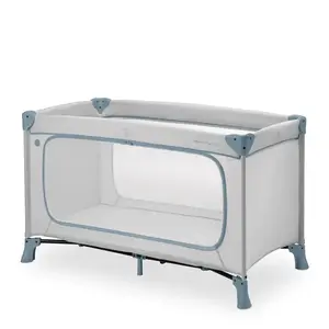 Детская кроватка Hauck Dream N Play Plus Синяя Серая 15 кг