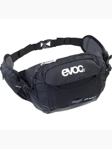 Hip Pack Evoc HIP PACK 3 3L Black — 3 Litre waist bag for cycling and outdoor use