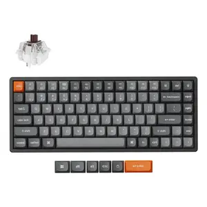 Keychron K2 Max Keyboard Universal USB RF Wireless Bluetooth QWERTY Nordic Black Grey 75%