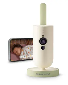 Philips AVENT SCD643/26 Connected bērnu uzraudzības kamera ar 1920 x 1080 video Wi-Fi nakts redzamību un temperatūras sensoru