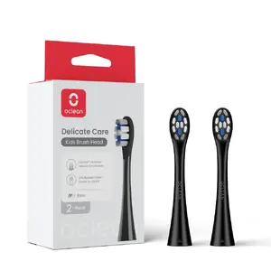 Replacement toothbrush heads OCLEAN Delicate Care Kids, 2 pcs, black