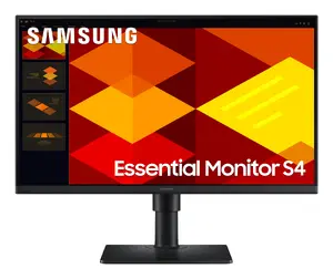 Samsung Essential Monitor S4 S24D400GSU 24-inch Full HD LCD Computer Monitor 1920 x 1080 100Hz Black with USB Hub VESA Mount and Height Adjustment