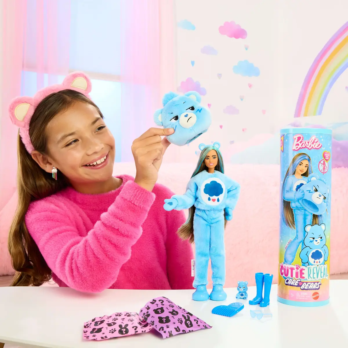 Кукла модная Barbie Cutie Reveal Care Bears Грустный Медведь Photo 2