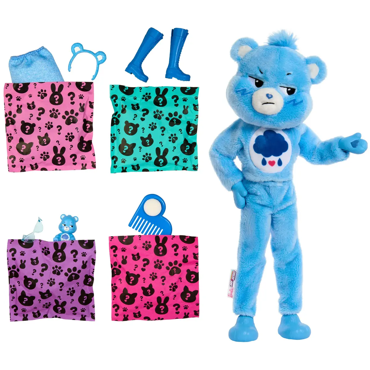 Кукла модная Barbie Cutie Reveal Care Bears Грустный Медведь Photo 4