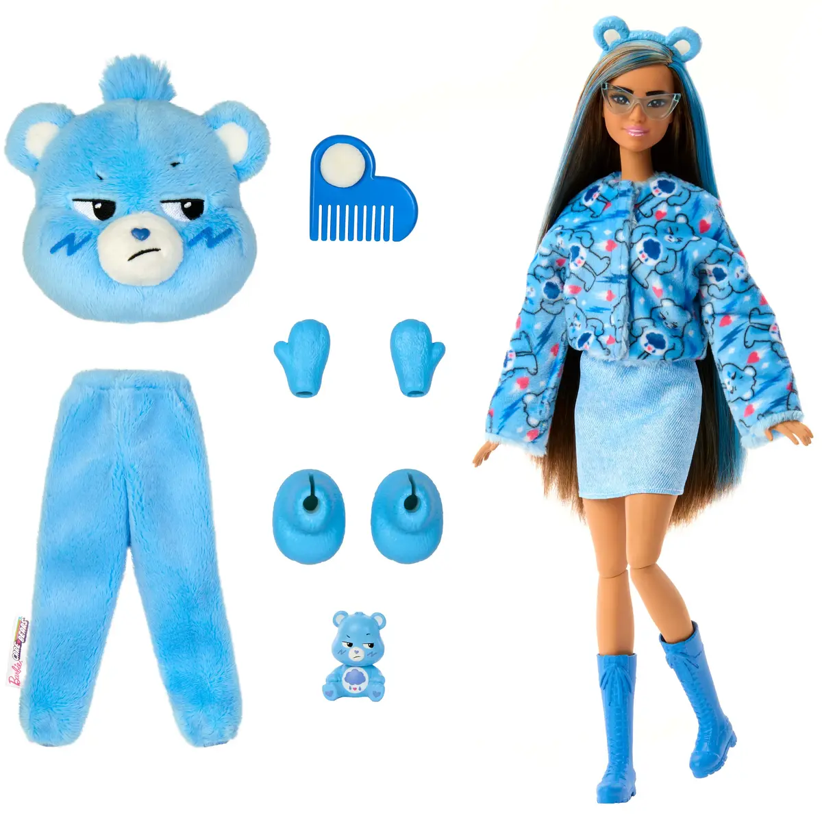 Кукла модная Barbie Cutie Reveal Care Bears Грустный Медведь Photo 6
