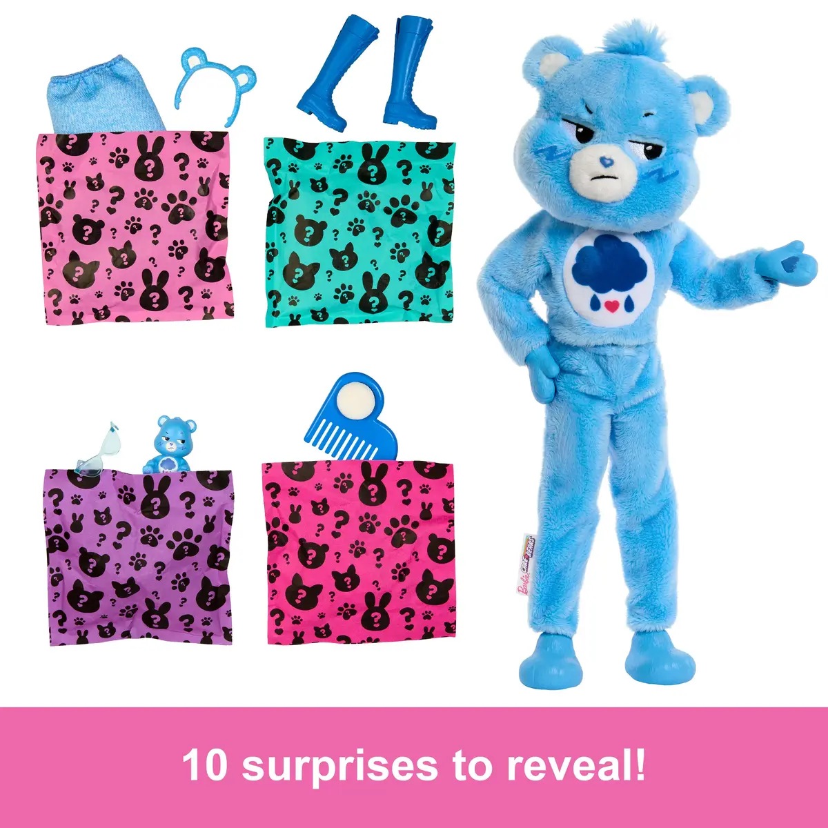 Кукла модная Barbie Cutie Reveal Care Bears Грустный Медведь Photo 7