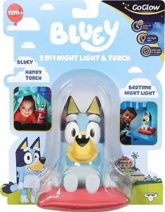 Naktsgaisma un kabatas lukturis BLUEY GoGlow Buddy 2‑in‑1 modelis 10039 — bērnu nakts lampa un pārnēsājams laterna