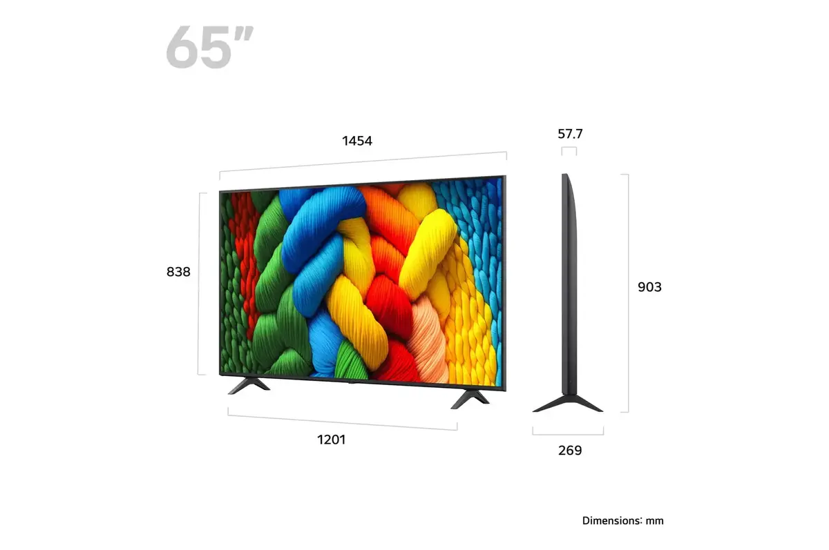 LG NanoCell AI 65 дюймов NANO80 4K Smart TV 2025 Photo 2
