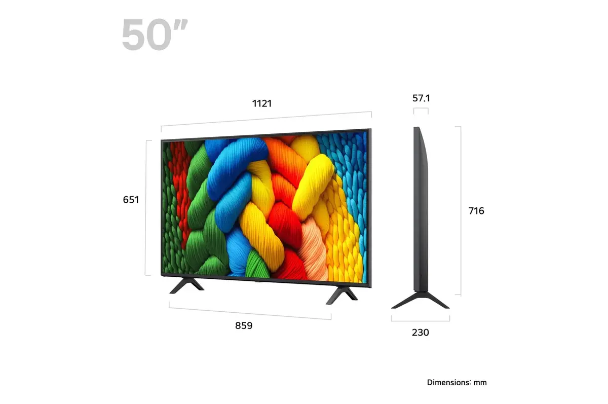 LG NanoCell AI 50 дюймов NANO80 4K Smart TV 2025 Photo 2