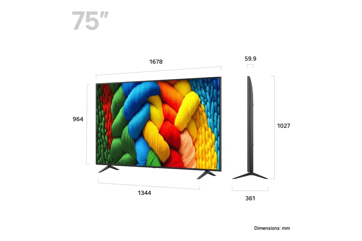 LG NanoCell AI 75 дюймов NANO80 4K Smart TV Photo 2