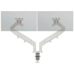 Dual Monitor Arm Leitz Ergo Space Saving 65370085 Adjustable Height