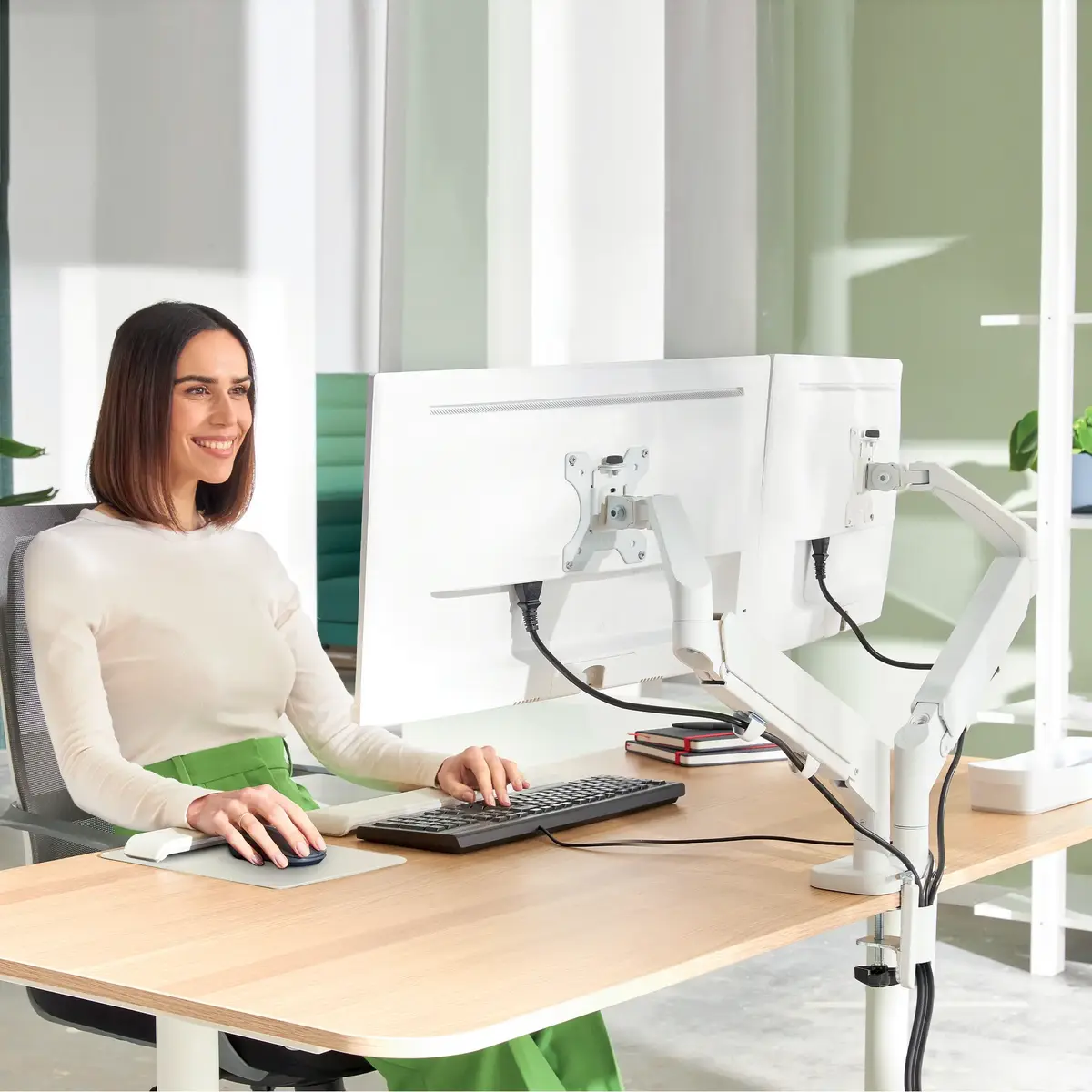 Divu monitoru statīvs Leitz Ergo Space Saving 65370085 Photo 8