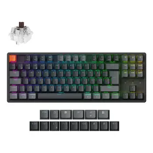 Keychron K8 QMK Keyboard Universal USB RF Wireless Bluetooth Nordic Black
