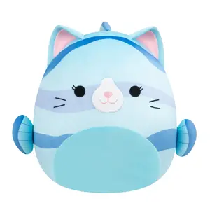 Мягкая игрушка SQUISHMALLOWS Melinda Cat Fish 50 см — плюшовая коллекционная подушка