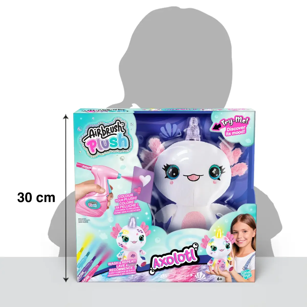 Игрушка аксолотль Canal Toys Airbrush Plush Axolotlcorn Photo 15