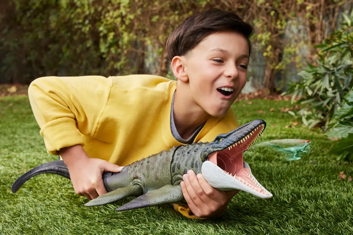 Action Figure Jurassic World Rebirth Bite N Blast Mosasaurus Photo 2