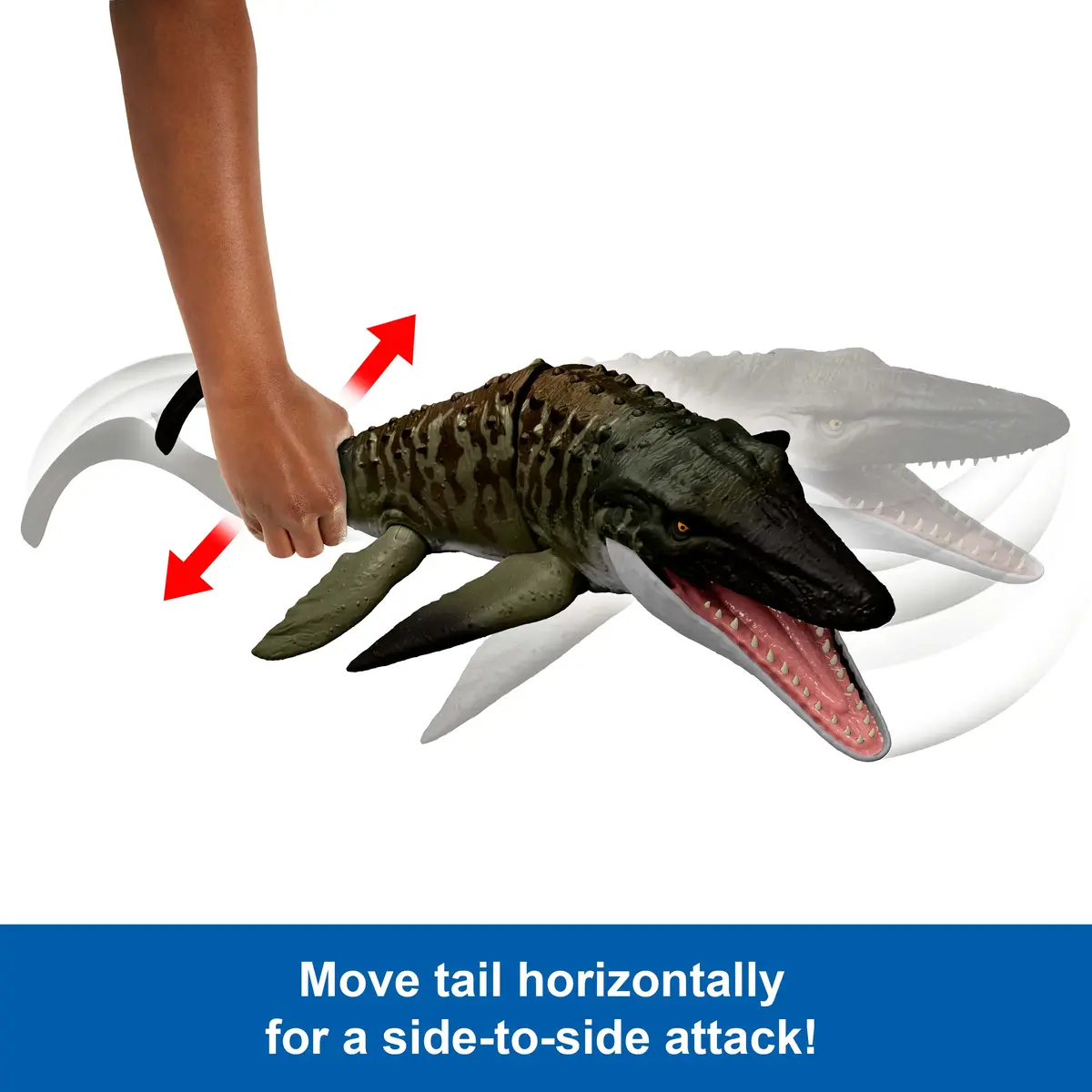 Action Figure Jurassic World Rebirth Bite N Blast Mosasaurus Photo 7