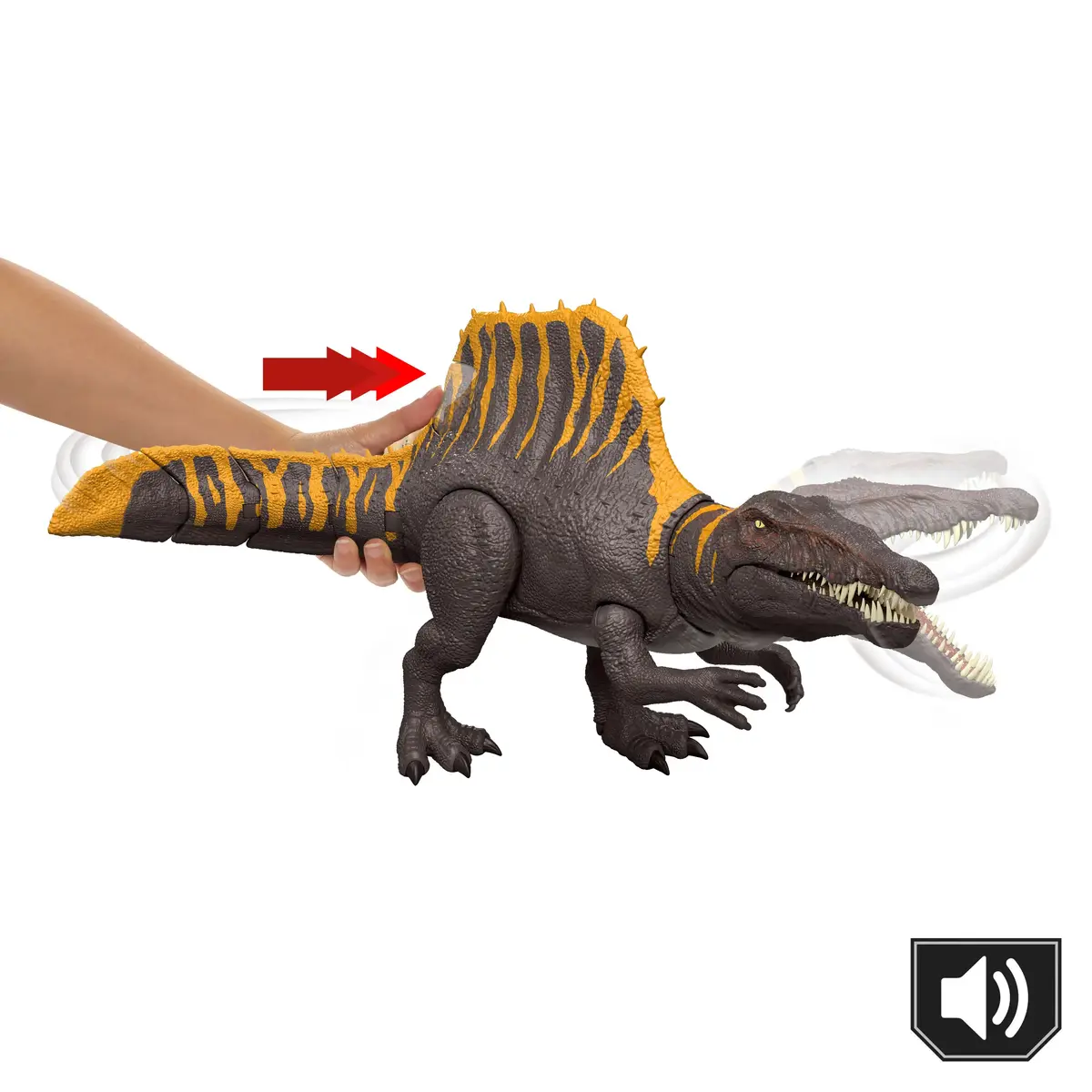 Rīcības figūra Jurassic World Rebirth Tail Thrasher Spinosaurus Photo 3