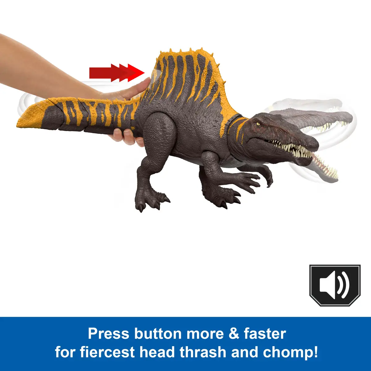Rīcības figūra Jurassic World Rebirth Tail Thrasher Spinosaurus Photo 8
