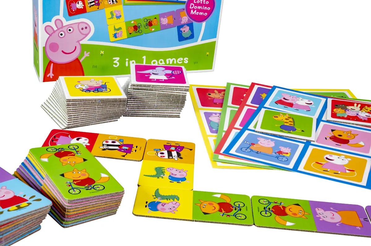 Настольная игра Tactic Peppa Pig 3 в 1 Лото Домино Мемо Photo 5