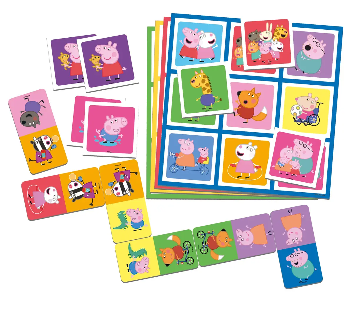 Настольная игра Tactic Peppa Pig 3 в 1 Лото Домино Мемо Photo 7