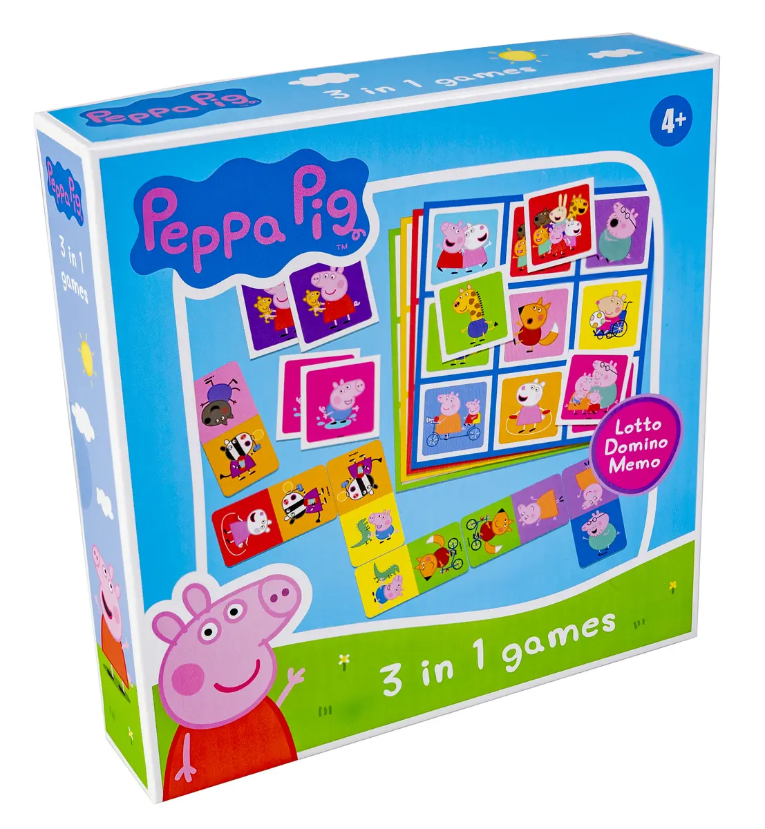 Tactic Peppa Pig 3 in 1 Board Game Photo 2