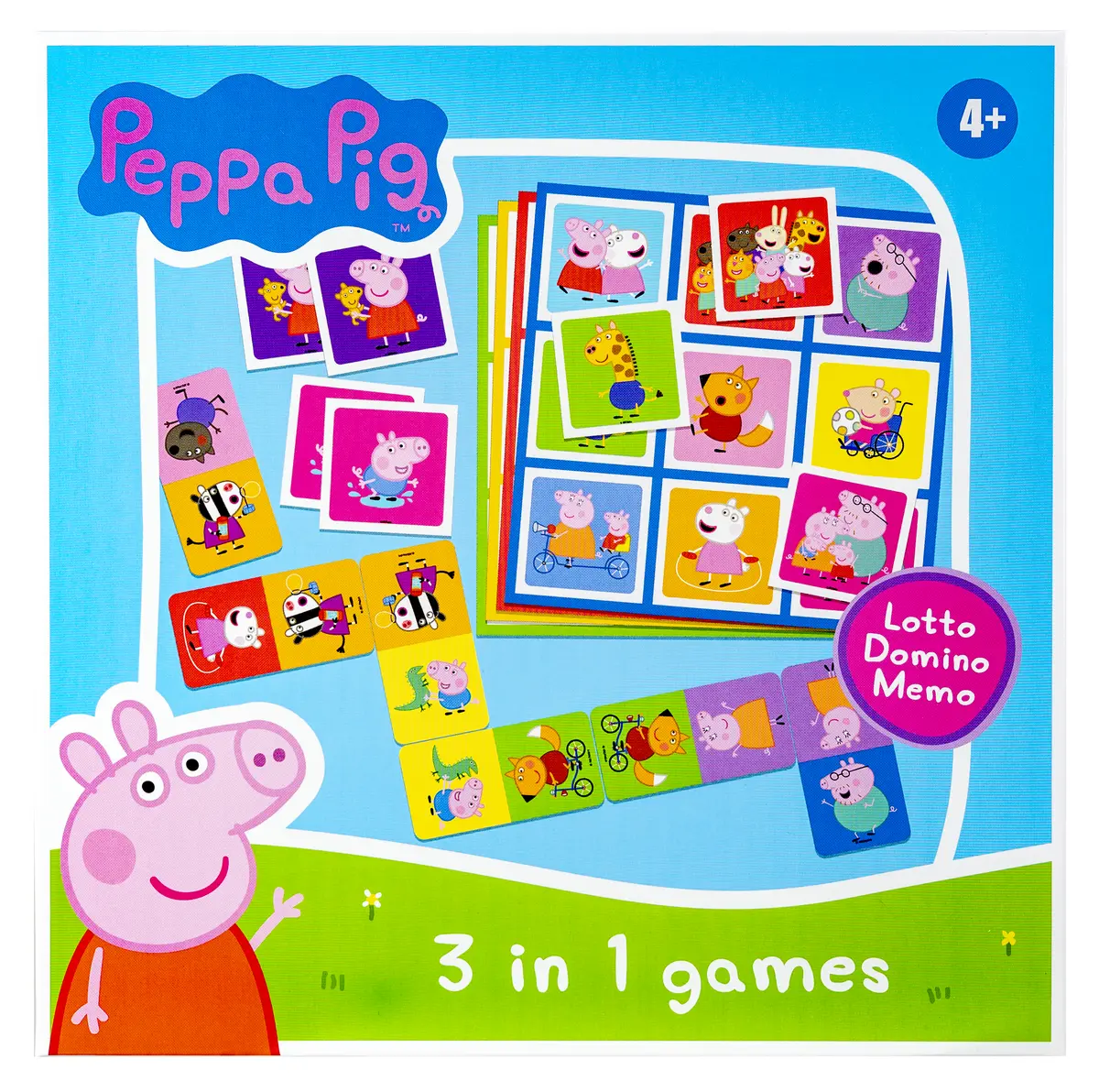 Tactic Peppa Pig 3 in 1 Board Game Photo 5