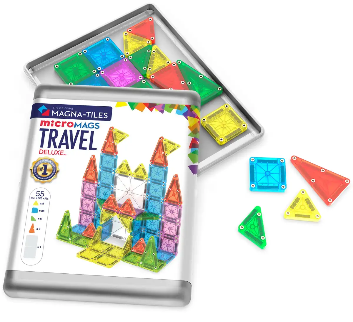 Конструктор Magna-Tiles MicroMAGS Travel Deluxe Photo 4