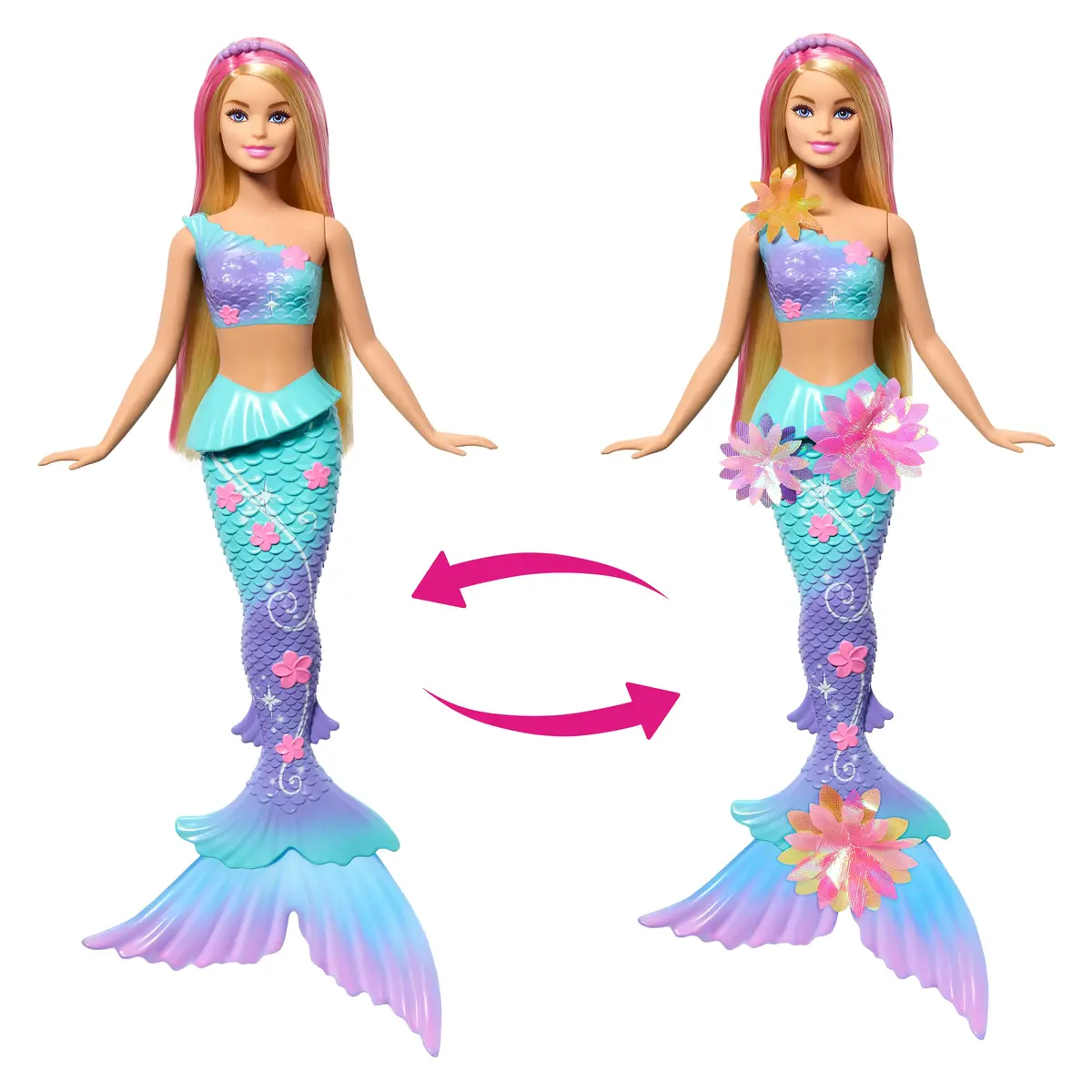 Modes lelle Barbie Ziedu burvība jūras meitene Photo 4