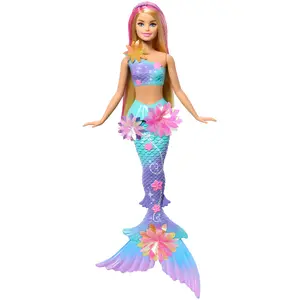BARBIE Flower Magic nāras modes lelle ar ziedu plaukšanas funkciju un pērļu matu stīpiņas aksesuāru