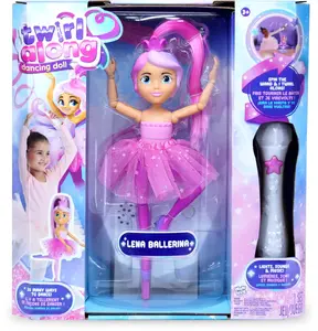 Rotaļlietu dejojoša lelle WOwWEE Twirl Along Lena Lena Ballerina WW1195, interaktīva motorīza figūriņa