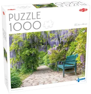 TACTIC Jigsaw Puzzle Wisteria Alley in blossom 1000 pieces Flora and fauna 9-99 years