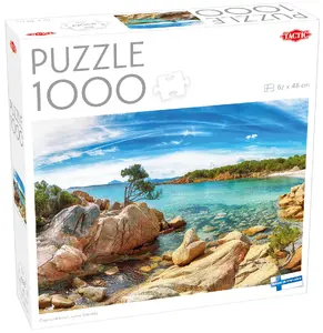 TACTIC Capriccioli beach, Costa Smeralda Jigsaw Puzzle 1000 pieces City Theme Recommended for Ages 9 to 99